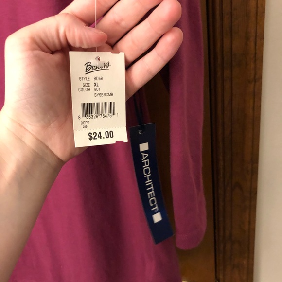 Women’s 3/4 length Fuchsia Tee - Picture 5 of 5